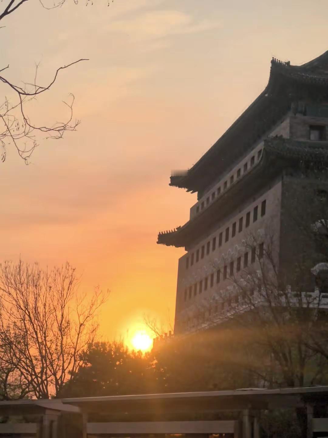 2026.4.12实拍夕阳下正阳门  正阳门 日落🌅