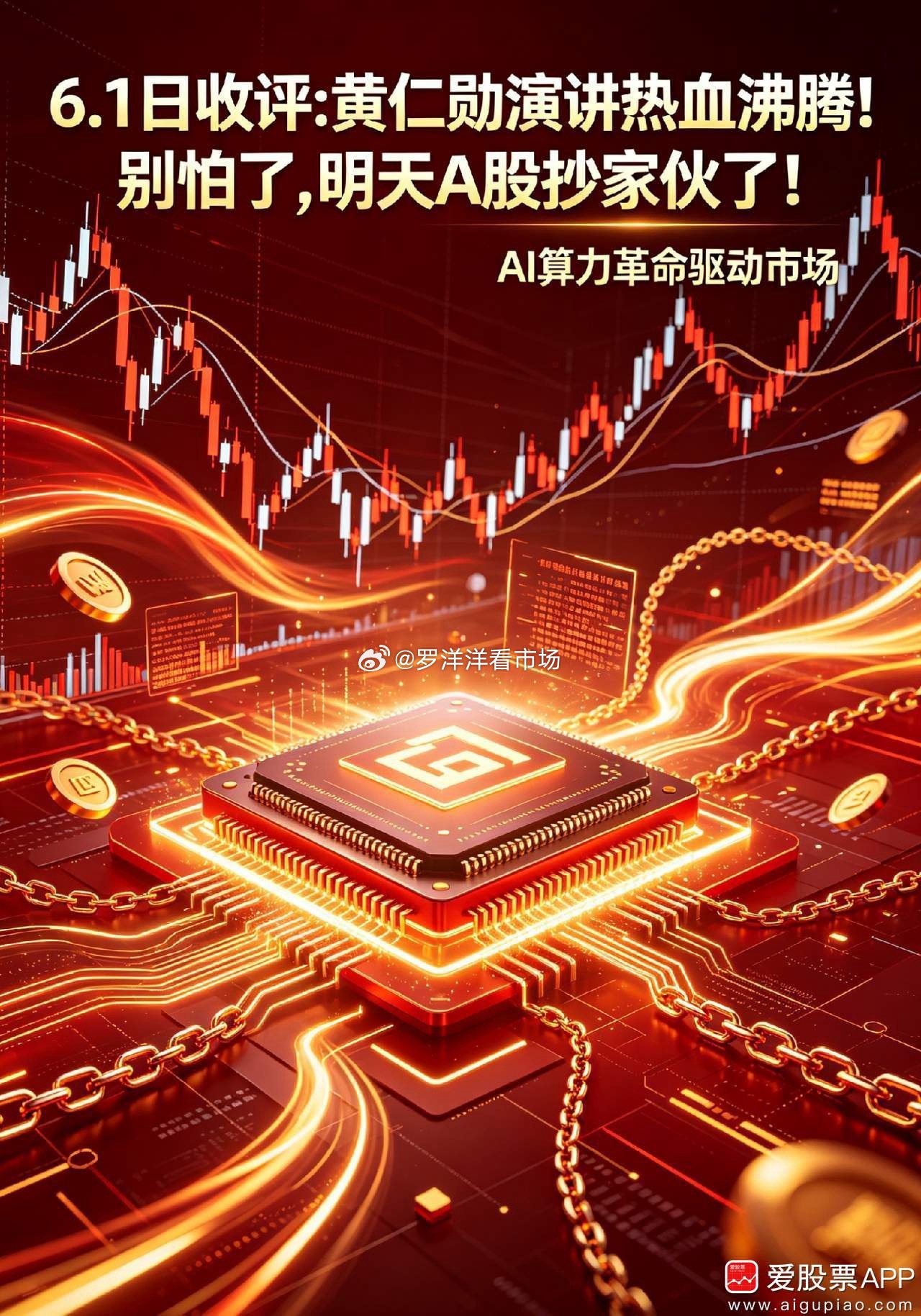 6.1日收评:黄仁勋演讲热血沸腾!别怕了,明天A股抄家伙了！ 今天韩国股市涨到熔