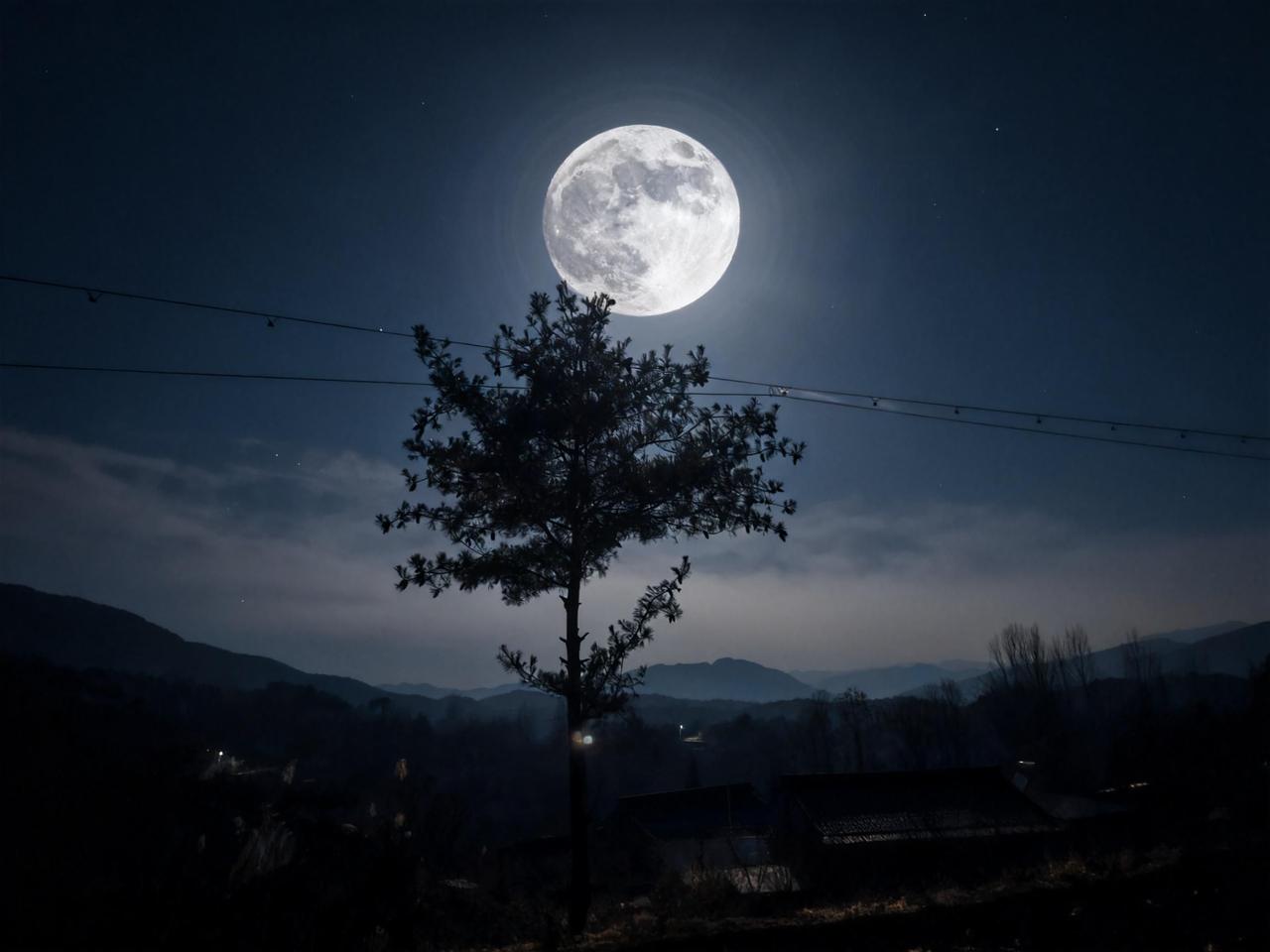 AI创作特效 拍月亮 摄影日常