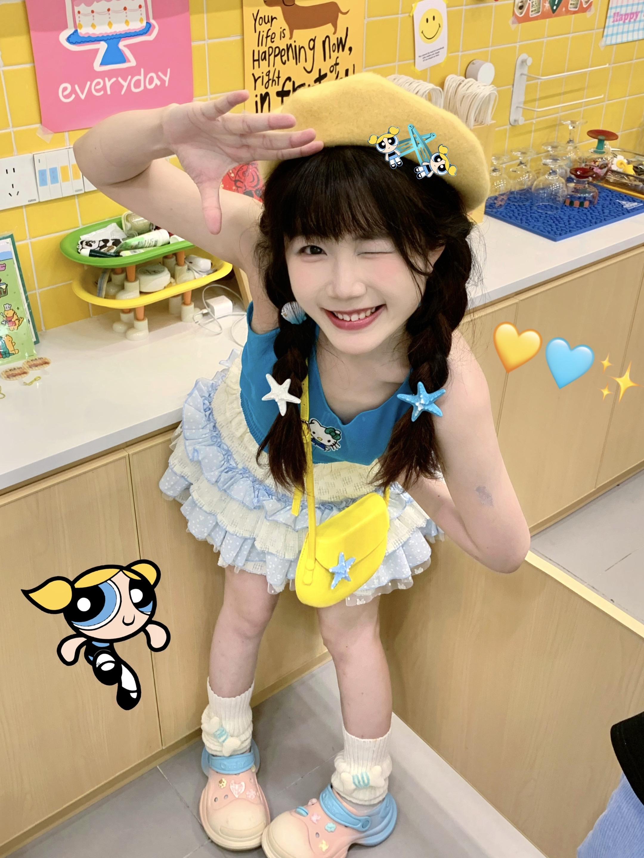 咻咻！！飞天小女警来也！！💛🩵🫧✨。