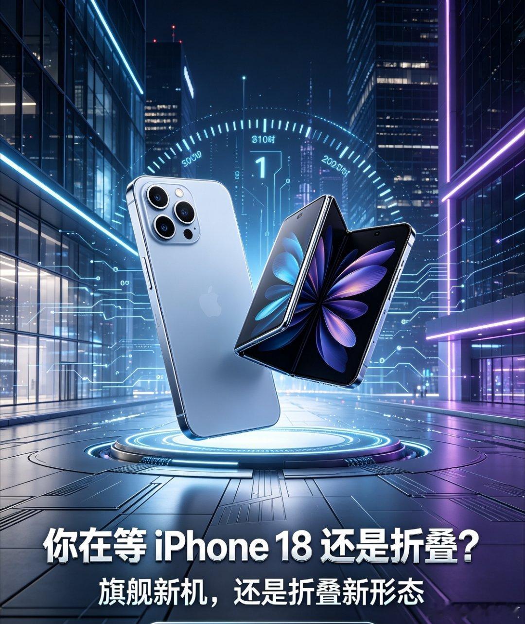 纠结到抠手！最近刷到最多的问题就是等iPhone18系列还是首款折叠？你在等iP