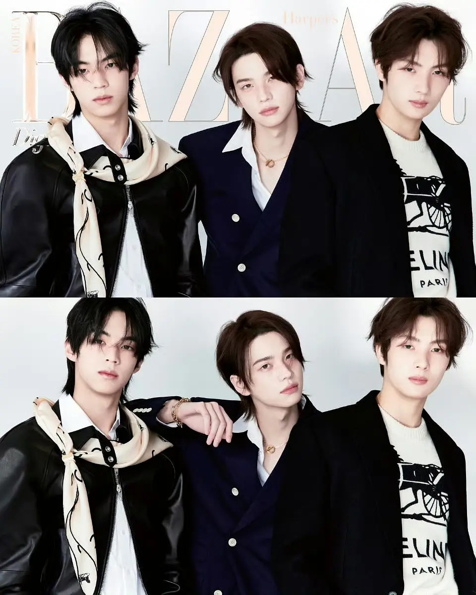 TWS x Bazaar Korea新杂志封面释出时尚表现力hot🔥 