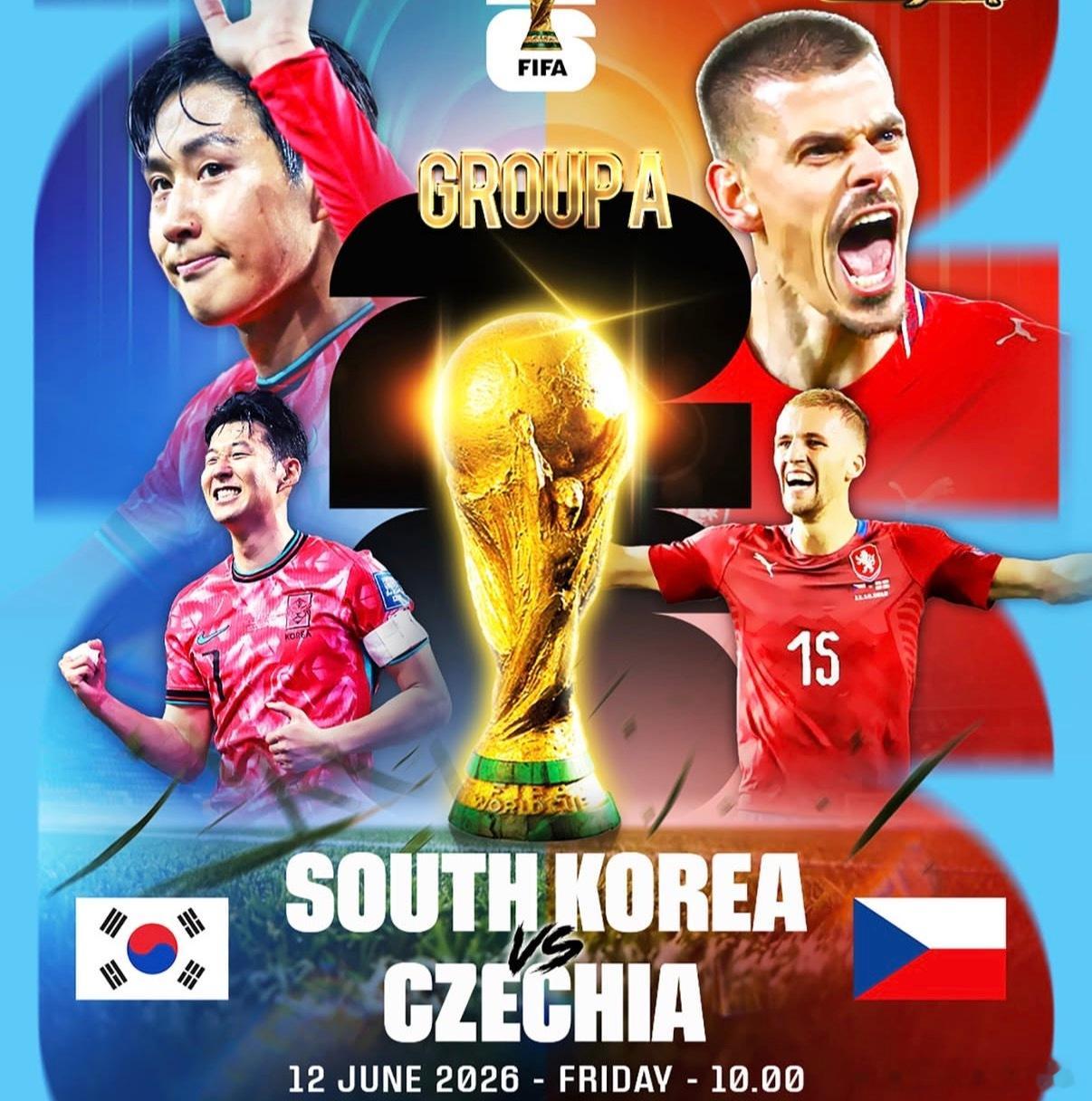 韩国vs捷克韩国vs捷克 两队实力半斤八两，预测握手言和非正经观战世界杯热点现场