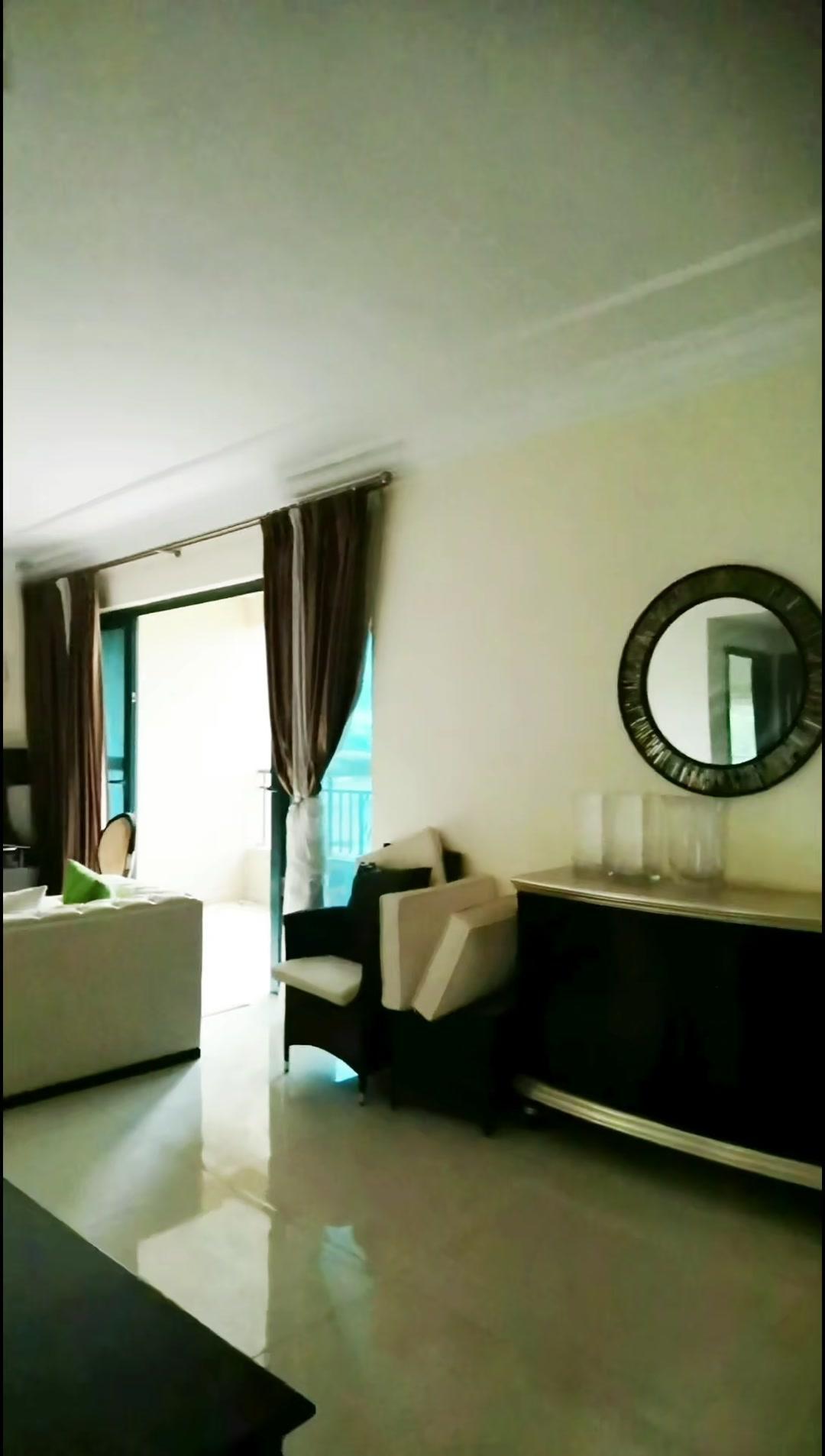 60多万买精装大四房值吗？🍃恒大城123平大横厅，拎包入住从未住过。后面是山地