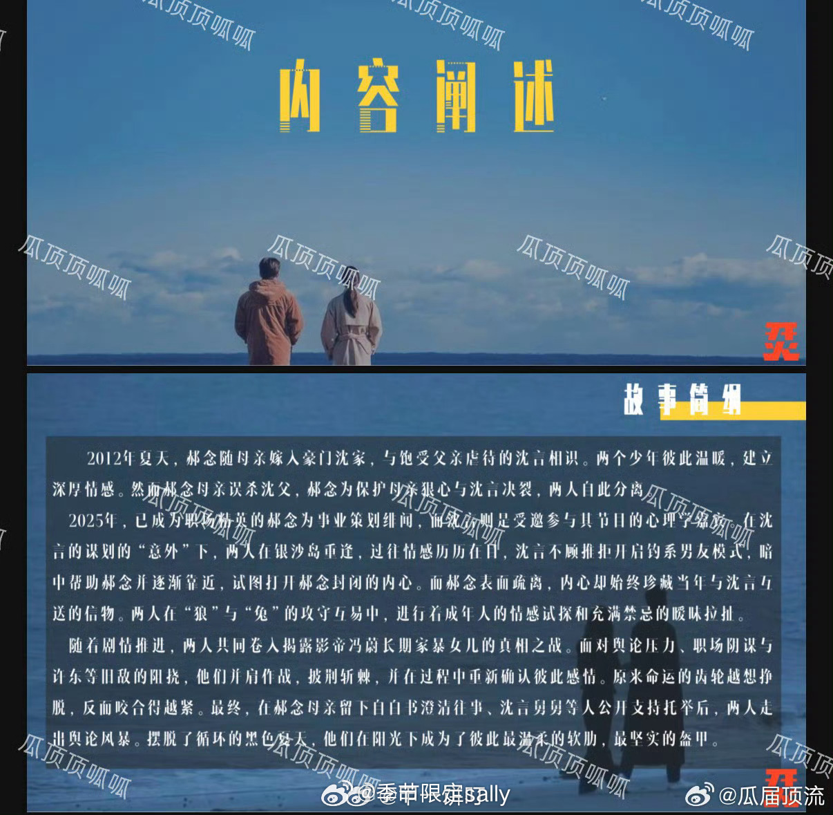 瓜顶发了丁禹兮、孟子义《爱在无尽夏》故事简纲和人物介绍 
