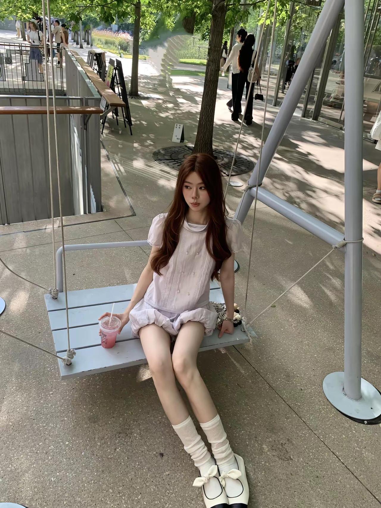 韩韩嘟。我的夏日ootd 少女感夏日ootd 甜妹穿搭 松弛感日常碎片