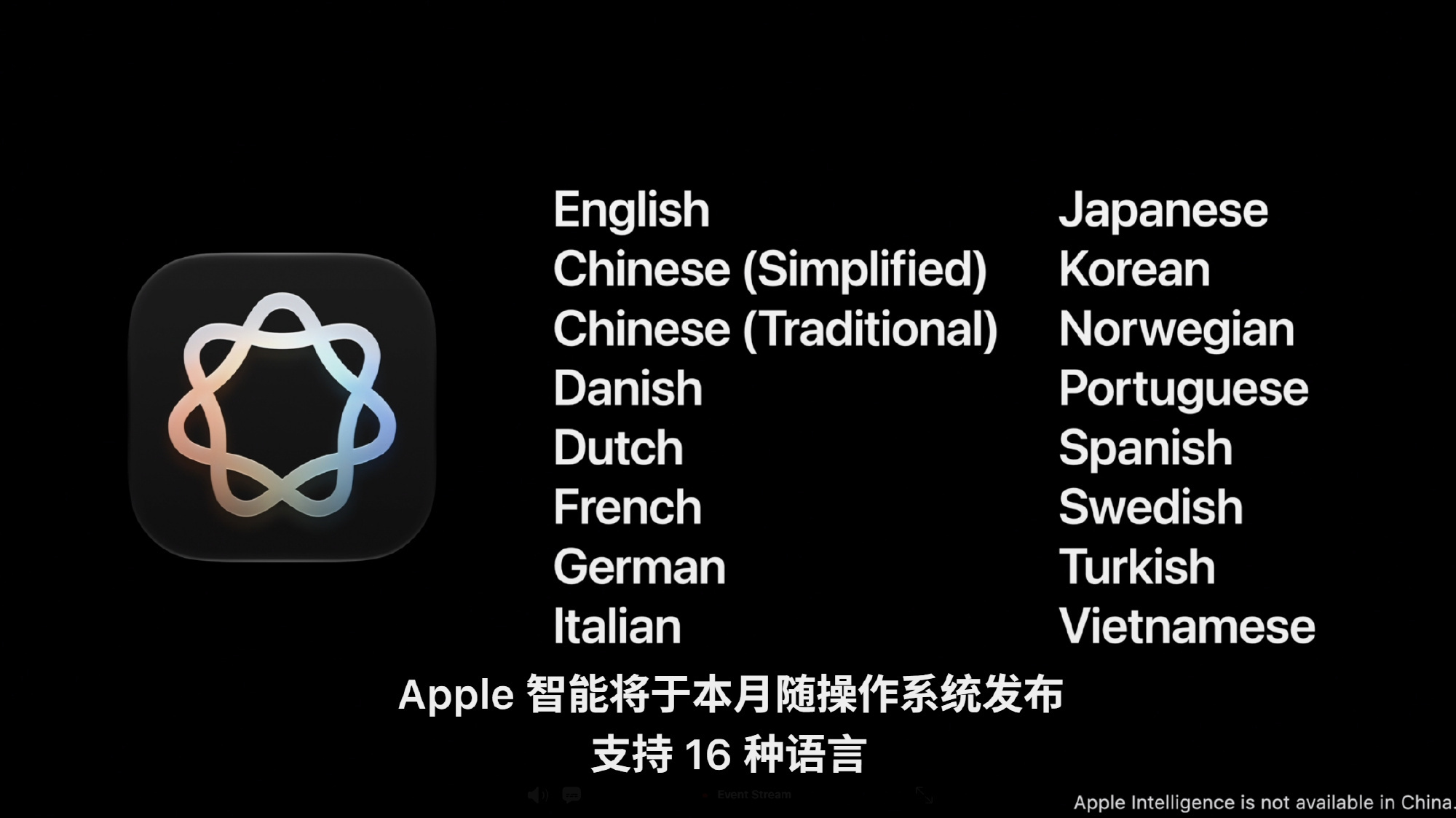 在中国依旧是不能使用苹果智能Apple ai我与你无缘🫰🏿苹果发布会 ​​​