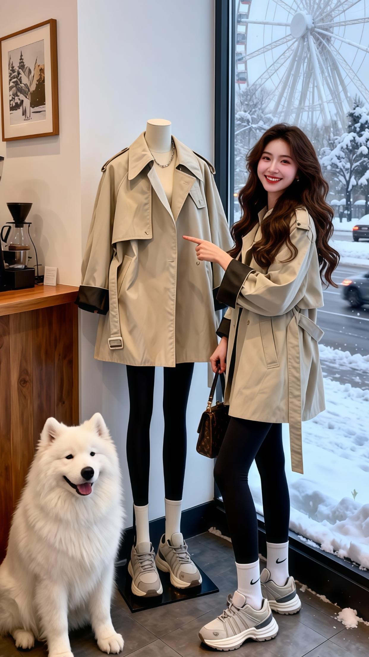 气质百搭 风衣穿搭 秋冬穿搭 小个子显高显瘦穿搭 小个子穿搭