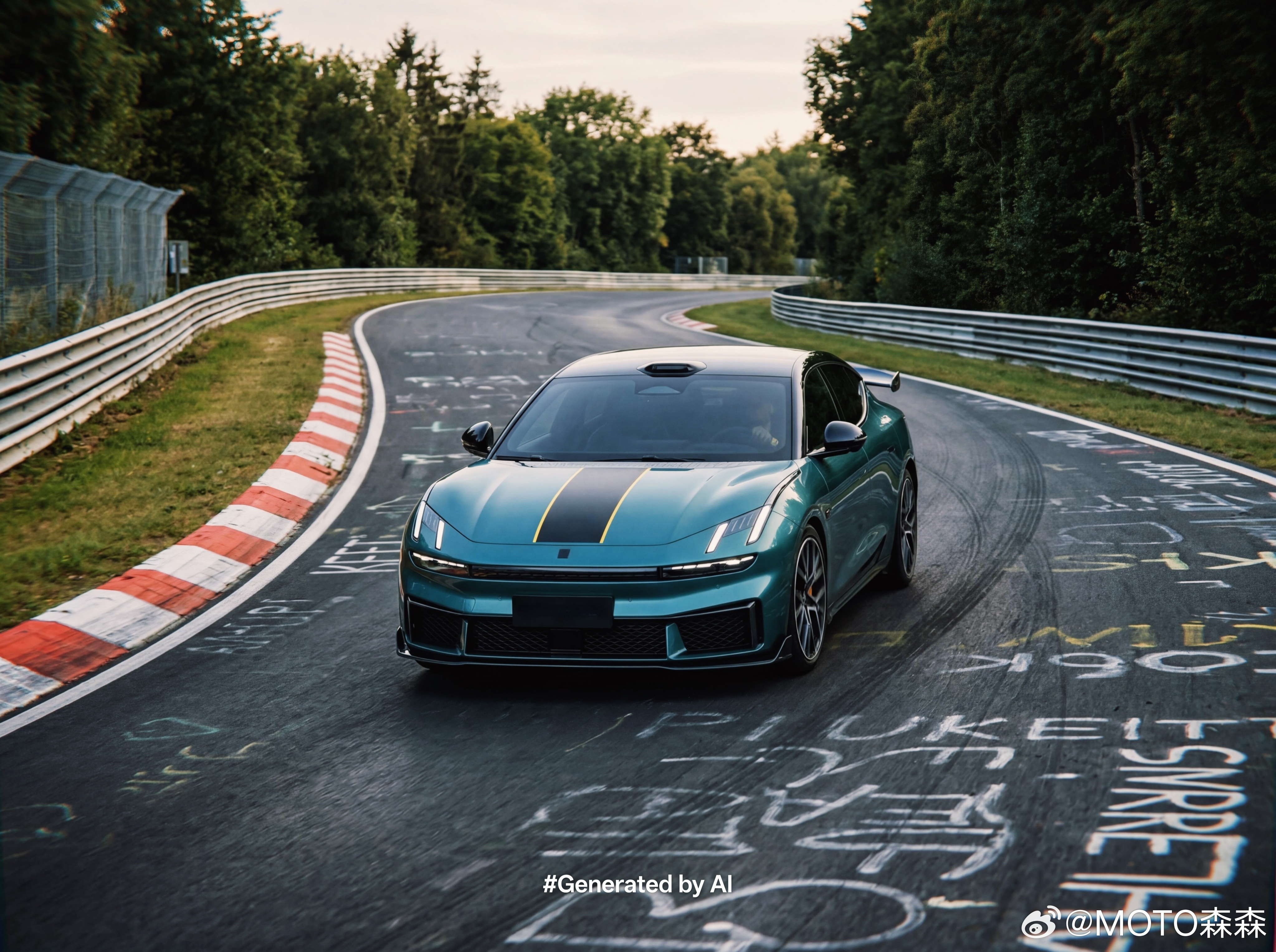 千匹马力的领克10+来了领克10 图1是原图，同样的提示词，图2是即梦，图3是b