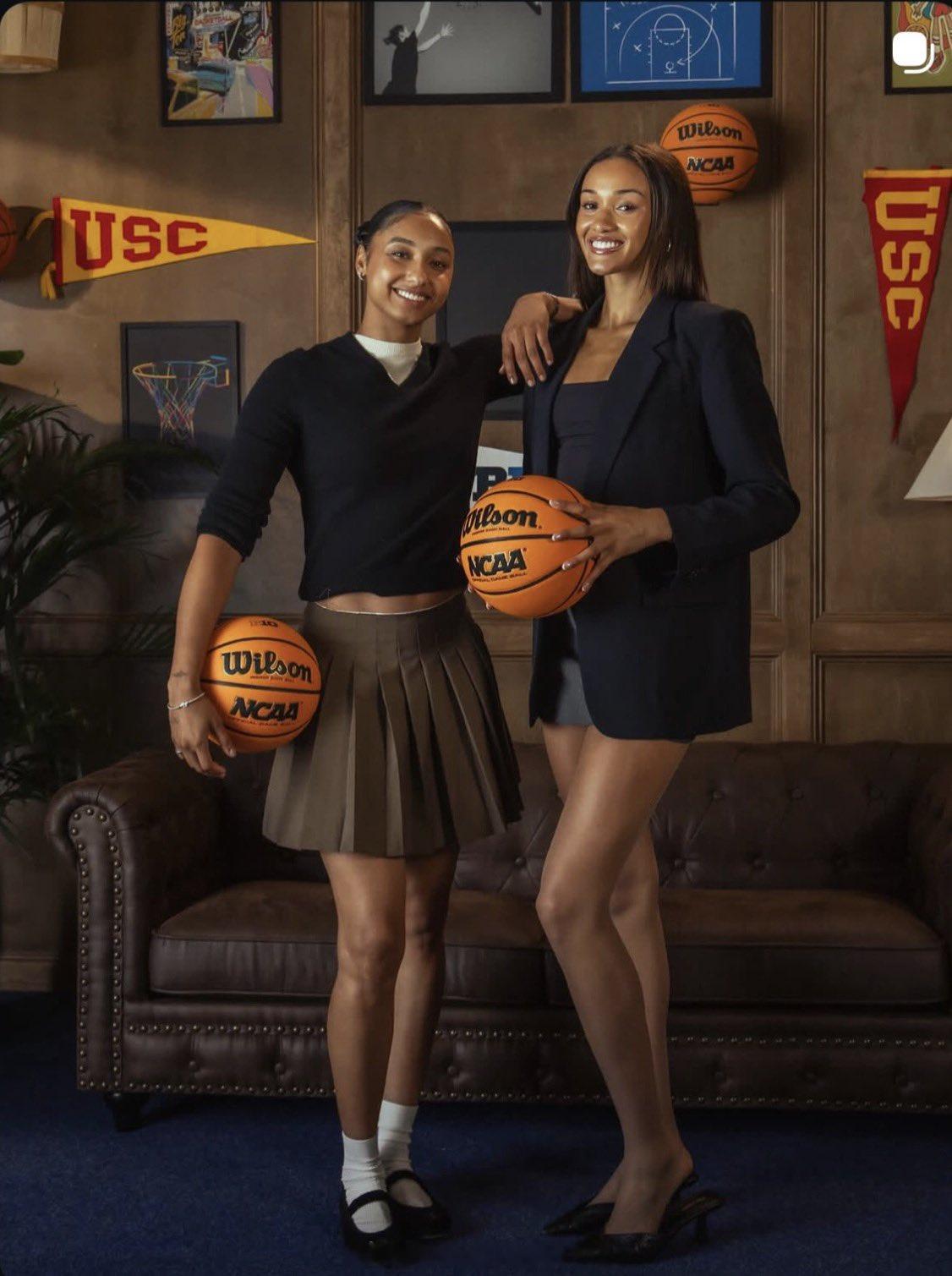 南加州大学的 Juju Watkins 和 Jazzy Davidson 大十联