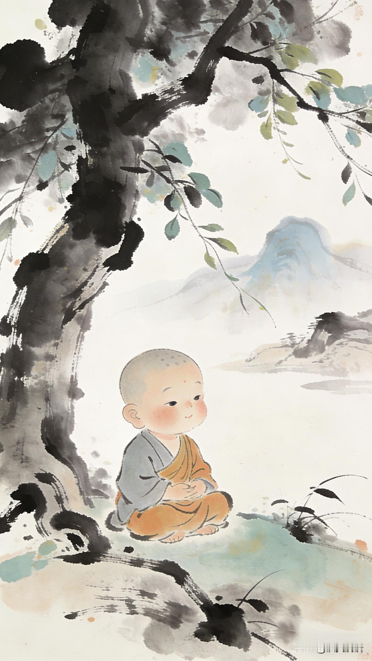 《无事此静坐，浮生半日闲》

尘寰扰扰竟何求，灯火楼台未肯休。
忽闻檐角风铃动，
