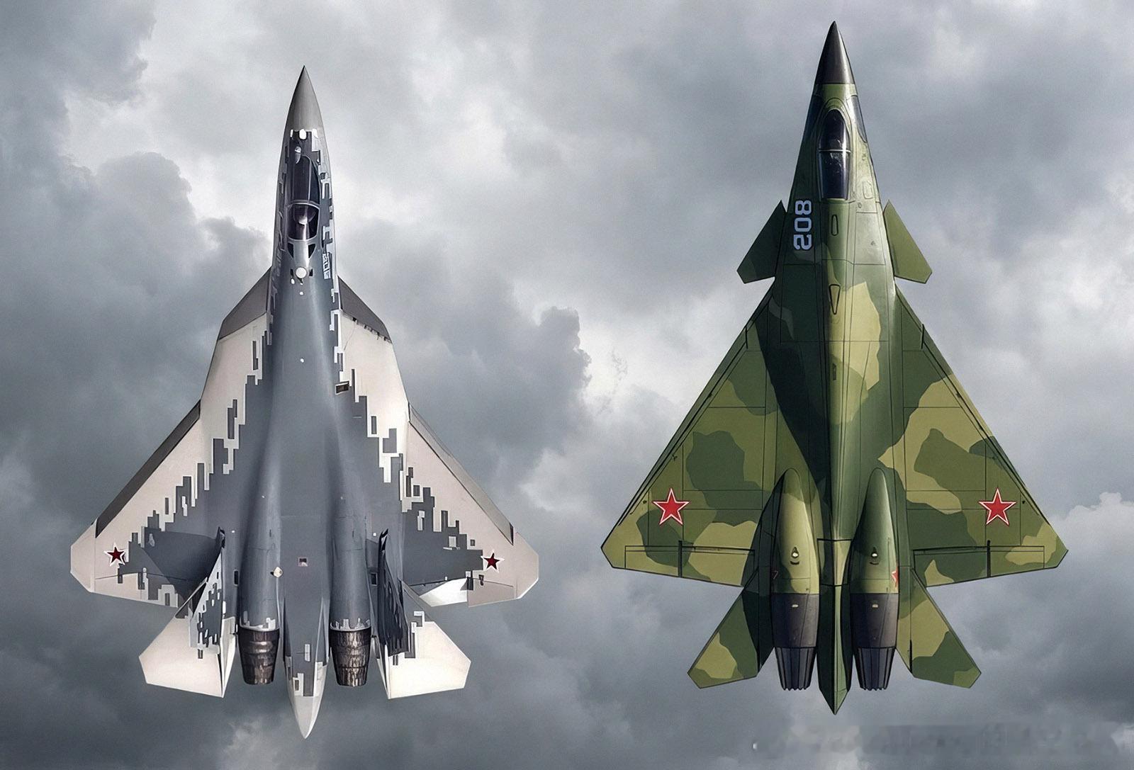 苏-57和米格602尺寸对比。 