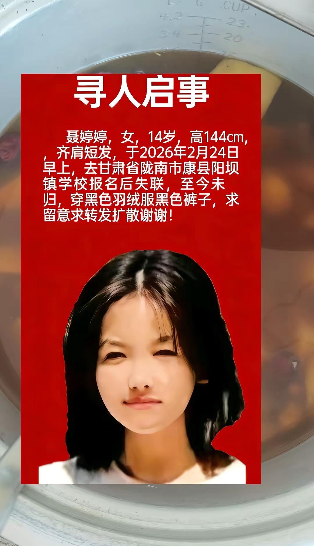 失踪女孩寻人启事求好心人帮忙 失踪人口失踪女孩