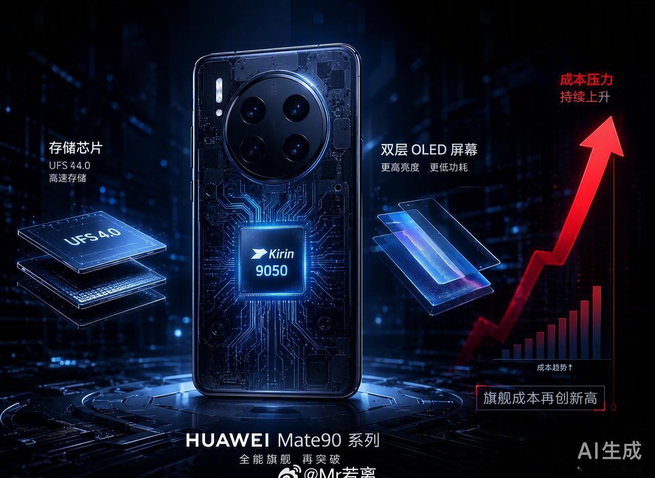 华为Mate90系列这波涨价预测，其实把手机行业的成本压力摊开在了台面上。综合各