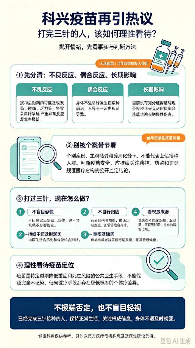 科兴疫苗再引热议，当年打完三针的人，该如何理性看待？