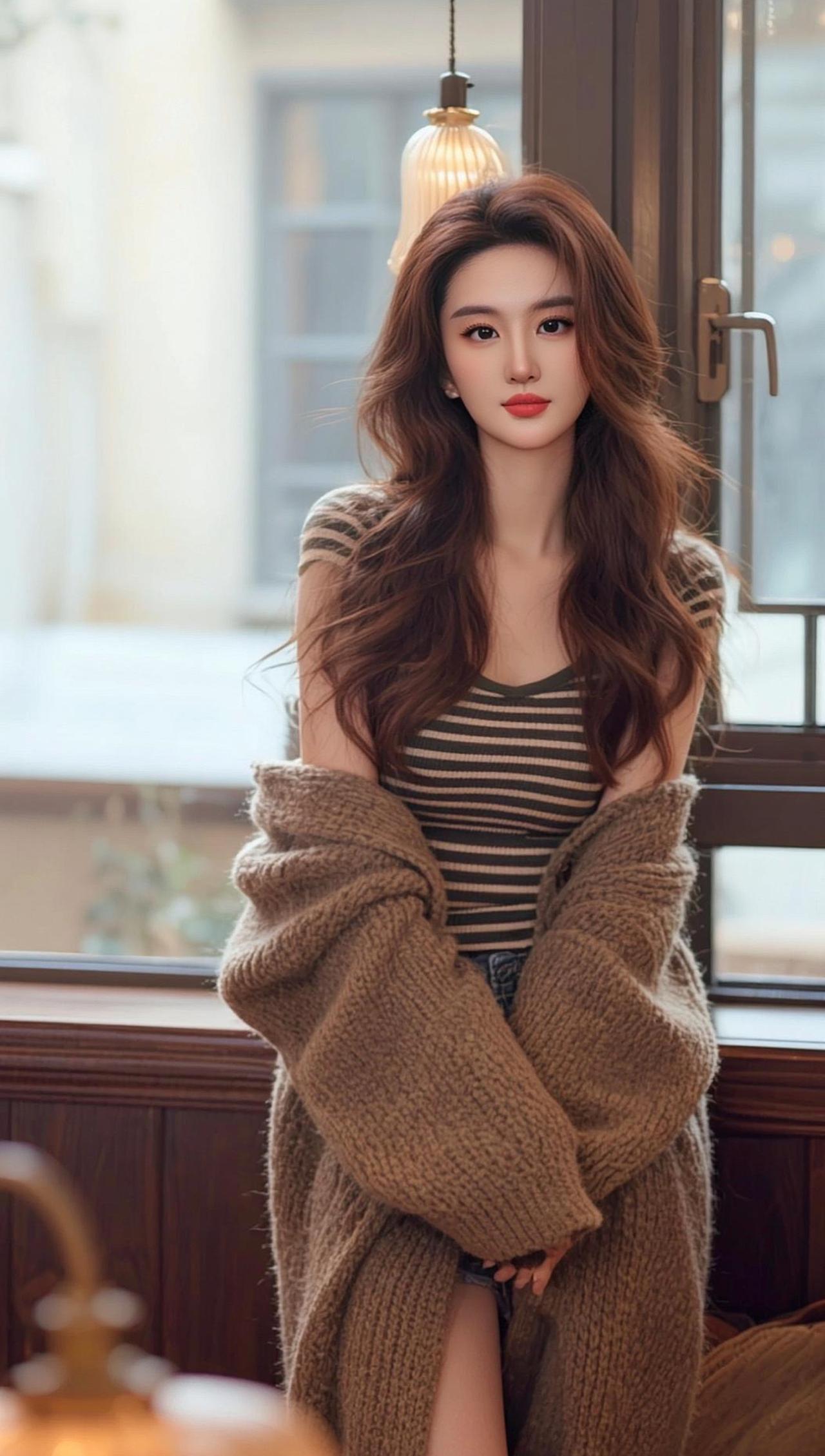 毛衣自留款，好好看 抖音ai创作 没有人能拒绝姐姐风 谁还不是小腰精 给工作找点