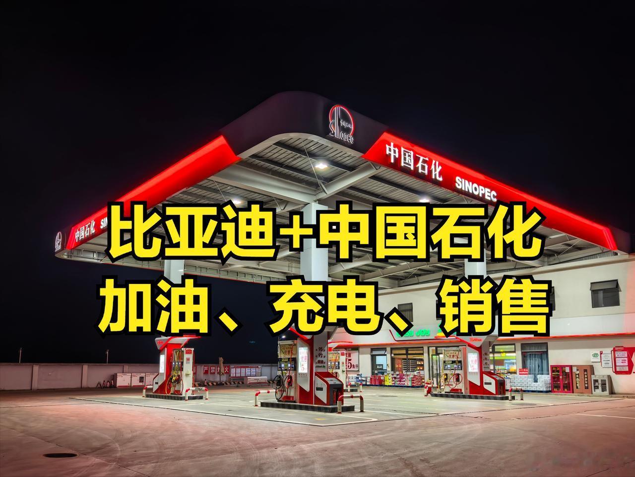 如果中国石化既可加油、也可充电、还可买车，是不是就闭环了！这次比亚迪和中国石化的