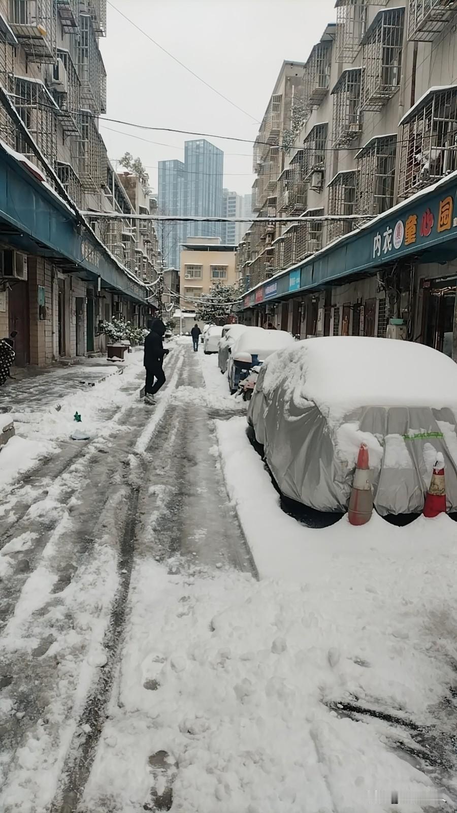 今日襄阳雪景襄阳下雪
