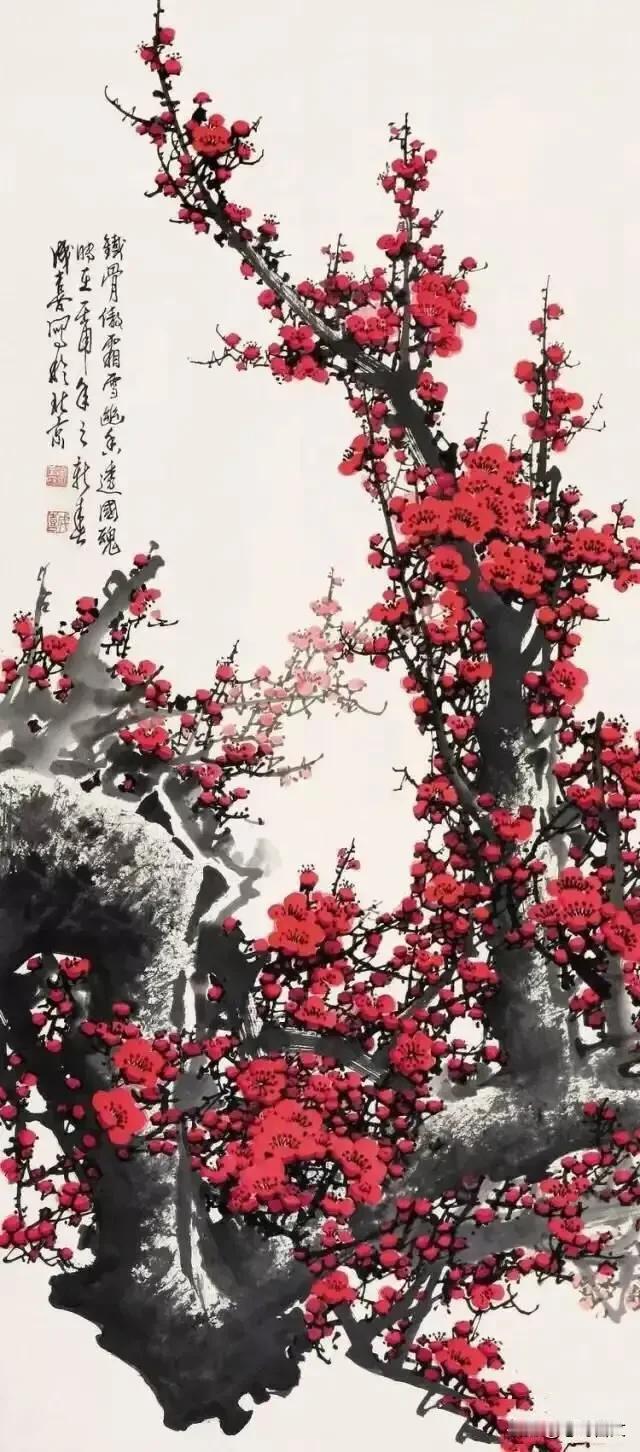 梅花赋
 
寒天冽冽，朔风怒号，万花皆寂，独梅绽娇。于冰崖雪谷，破冻土而出，傲立