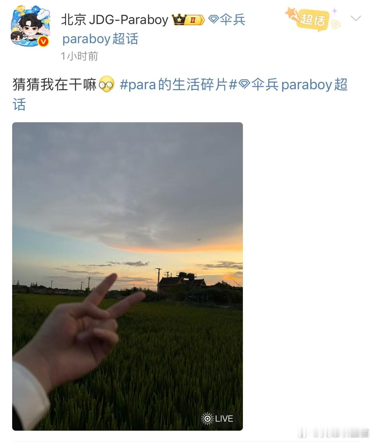 伞兵猜猜我在干嘛那我想说的是等你开播我就知道你在干嘛了！ ​ ​​​