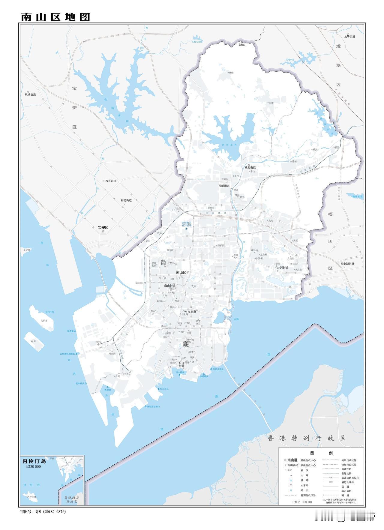 南山区在深圳中西部，由陆地和一些岛屿组成。它的地理位置超棒，东南隔深圳湾与香港元