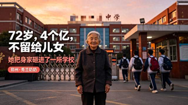 72岁奶奶捐4亿办学不给儿女：人老最大体面，是被需要