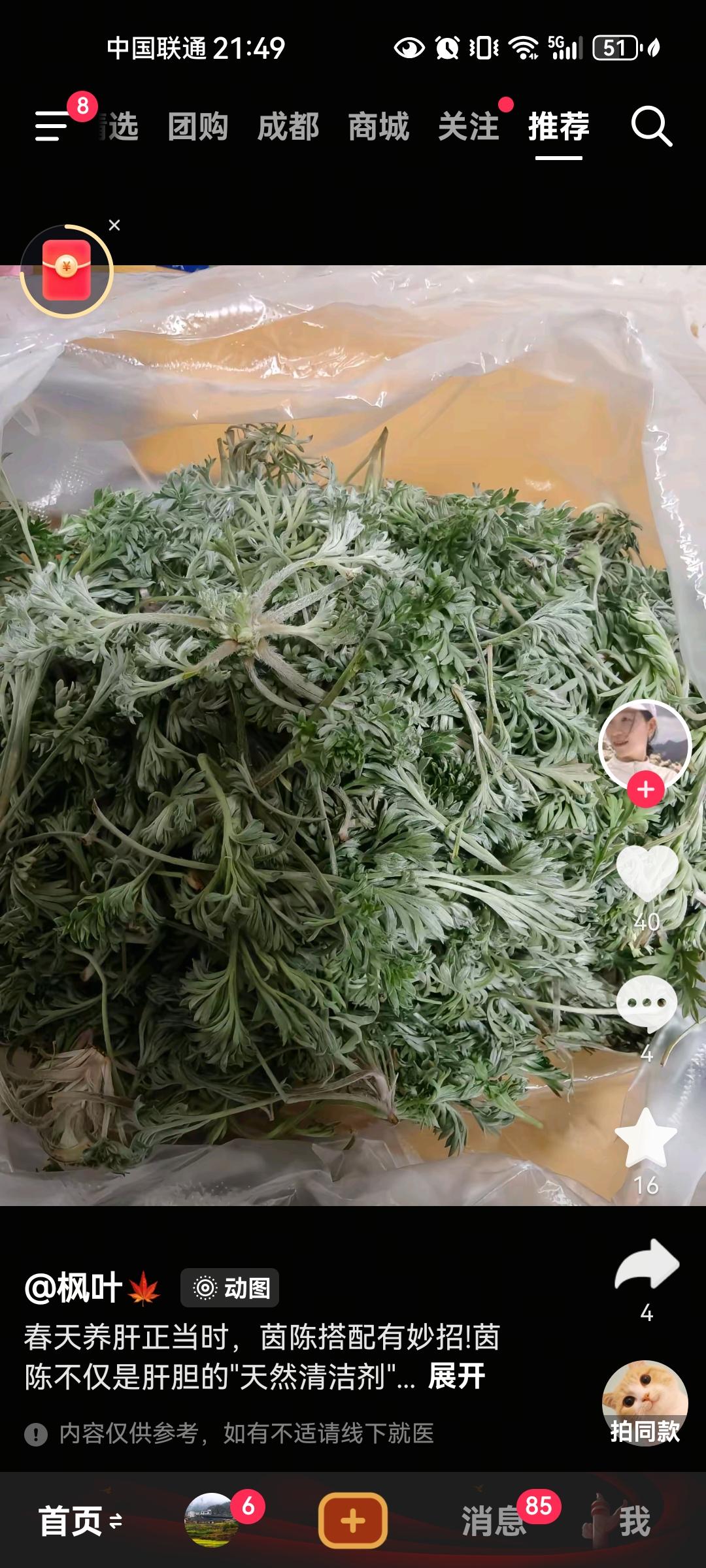 看到很多人挖野菜，不知道这个人挖到的是什么，以前没有见过啊，听说很好吃，我也没有