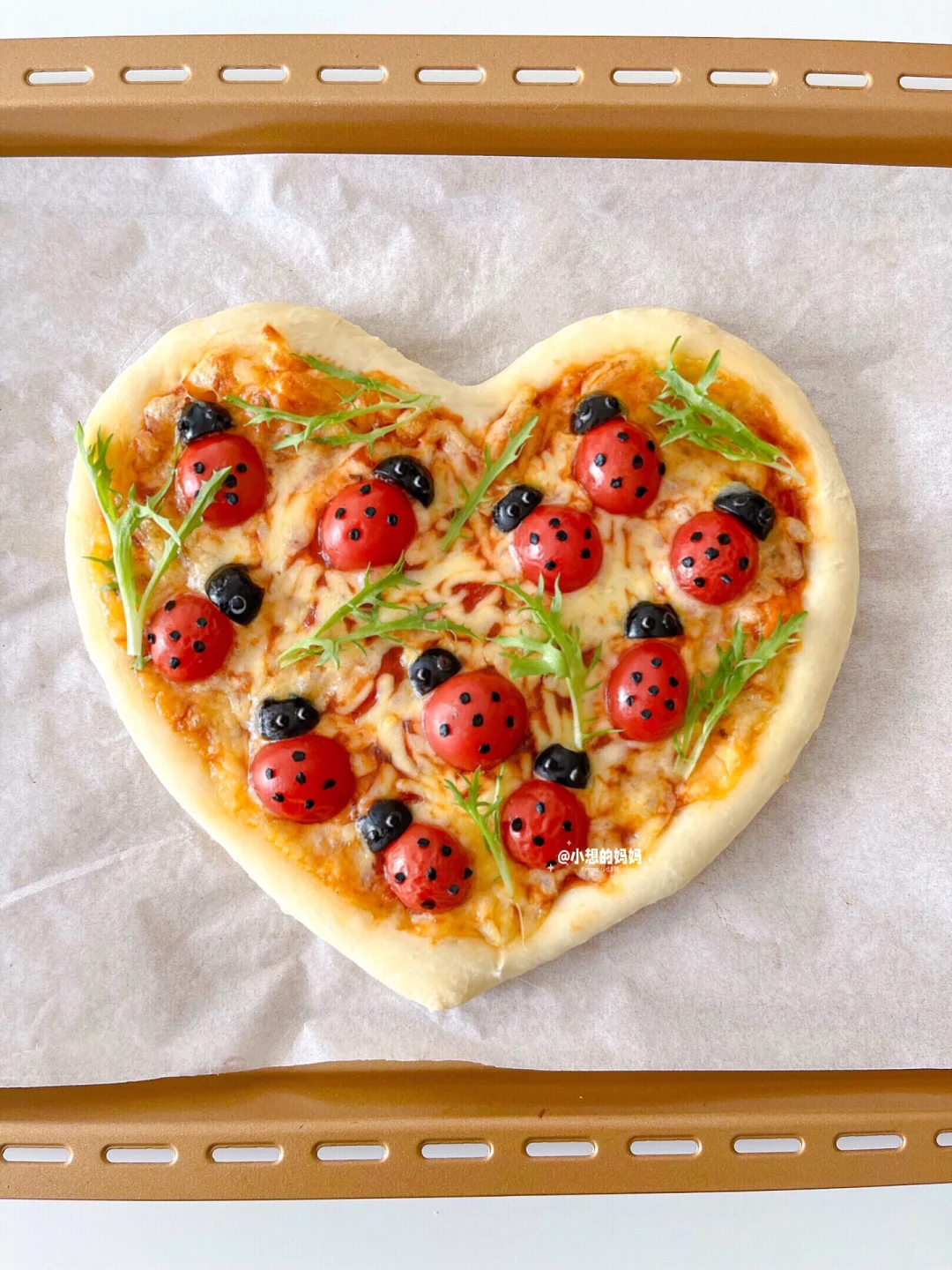 春日限定🍃超可爱的瓢虫芝士披萨🍕附教程