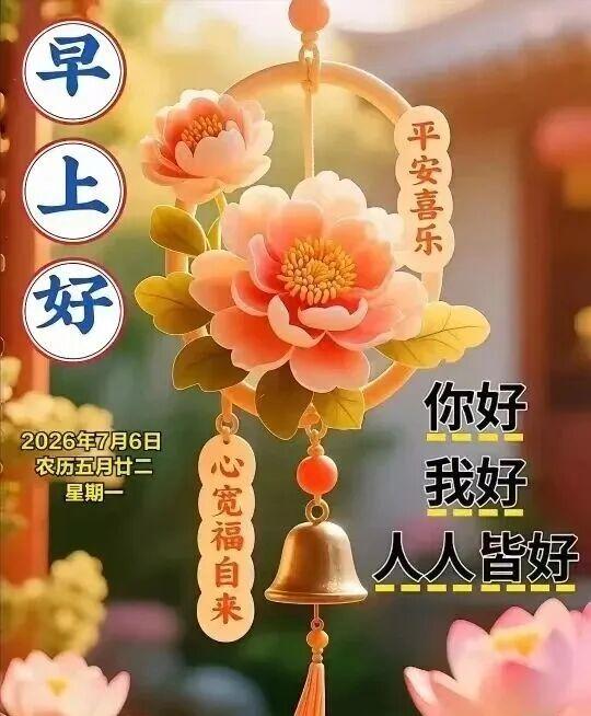🌹 早上好 🌹
 
晨光轻，暖意浓。
问候浅，心意重。
愿我们，朝朝平安，