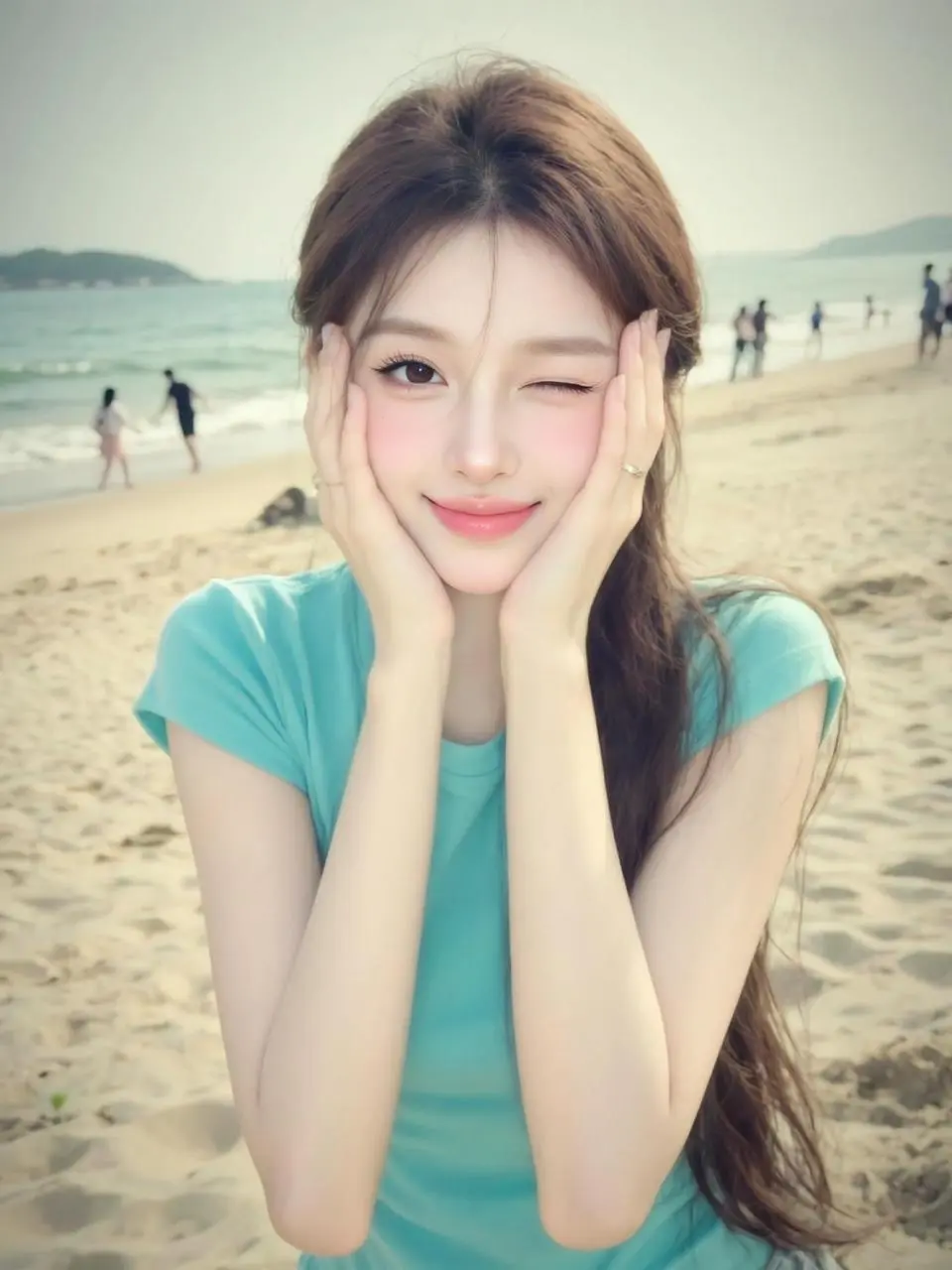 随变ai随便玩 AI海滩清透自拍 ai创作 玩法合伙人计划 我在拍特效