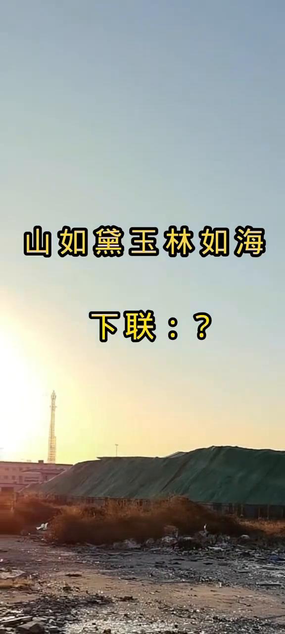 山如黛玉林如海。
下联：？