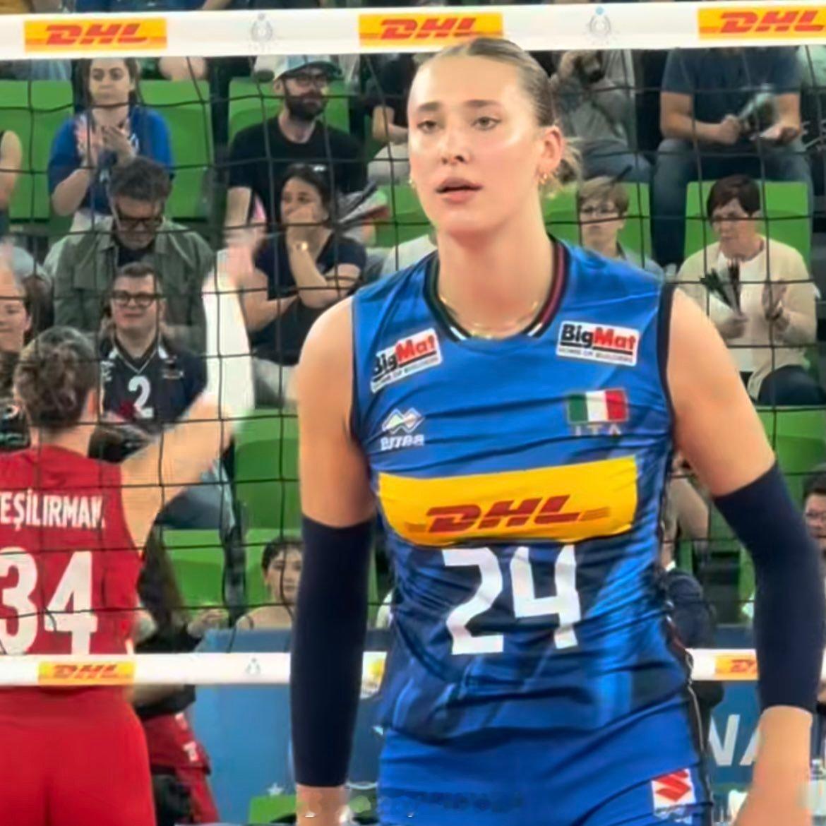 🔝 今晨意大利vs土耳其女排热身赛的得分最高球员（共4局）🇮🇹 意大利叶卡