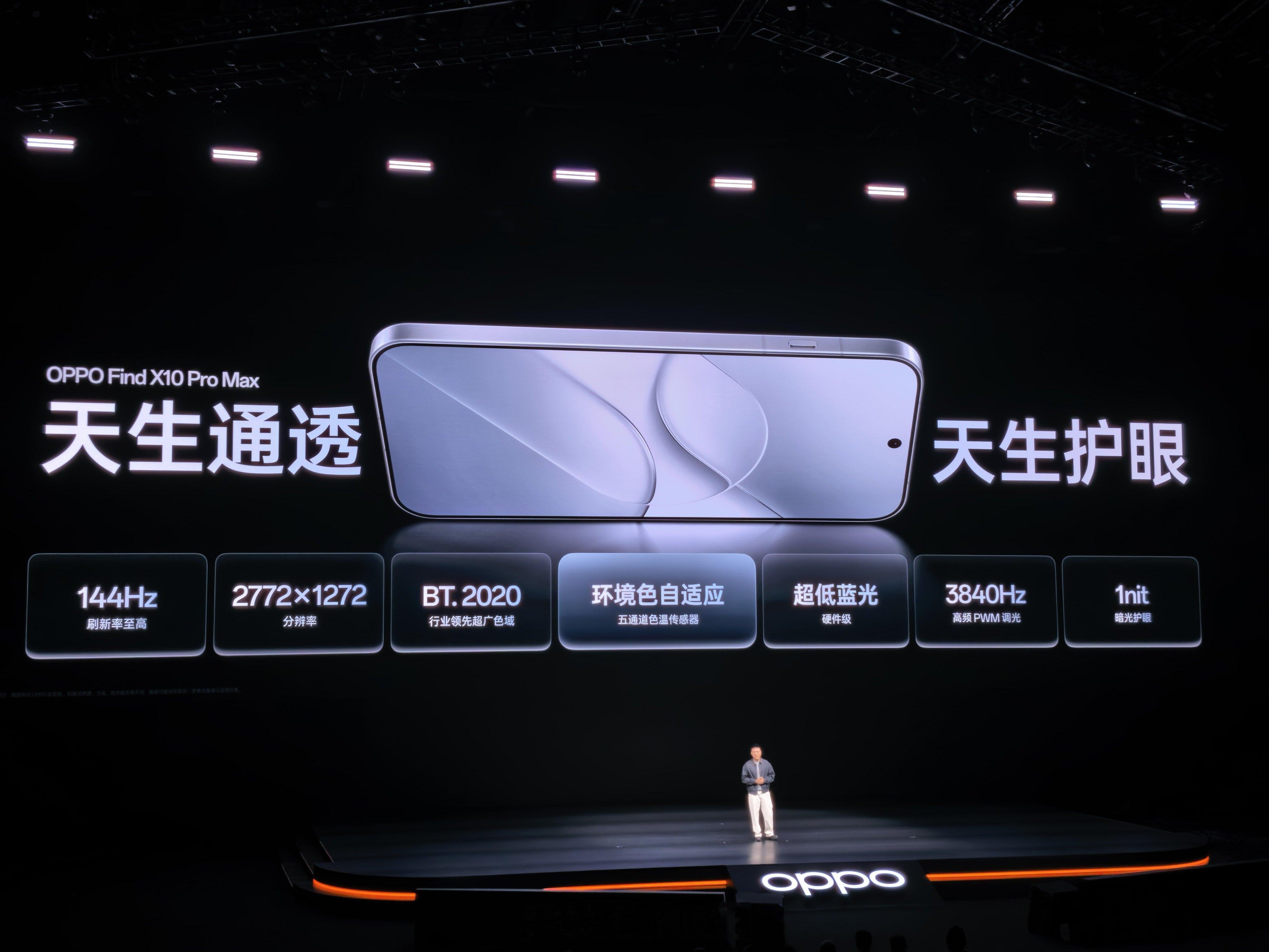 OPPO Find X10 Pro Max 采用一块6.78 英寸 2772×1