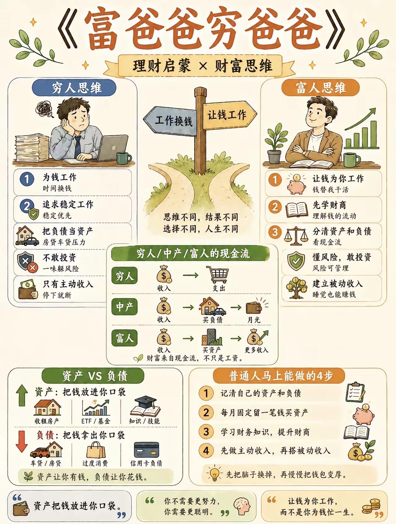 《穷爸爸富爸爸》：[耶]真正拉开人生差距的，是你的现金流

很多人读完《穷爸爸富