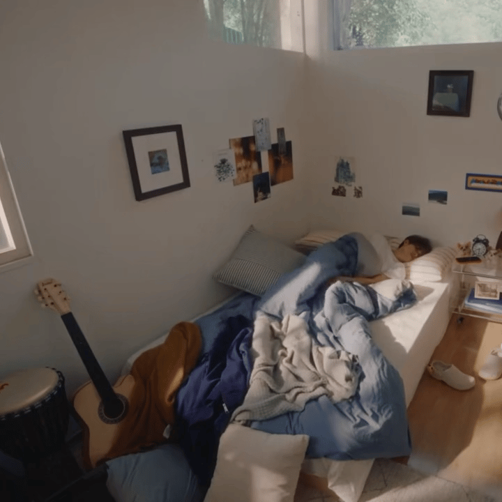 这完全就是我和老公的甜蜜日常早上不想起先赖一会儿床，起床洗漱、做早餐，和呆球玩耍