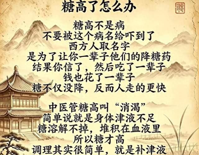 中医里“糖”高了不叫糖尿病，中医里叫什么呢！