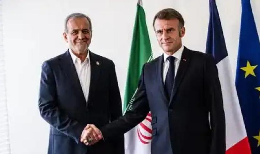 伊朗警告法国！据伊朗塔斯尼姆通讯社报道，佩泽希齐扬在电话中警告马克龙，包括法国在