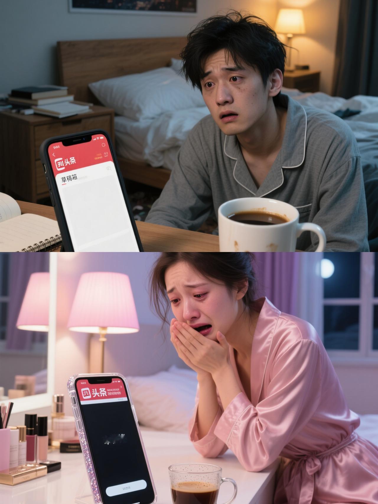 谁懂啊！熬夜写的微头条因为一时疏忽没了

昨晚睡觉前来了点小灵感
花了一小时码了