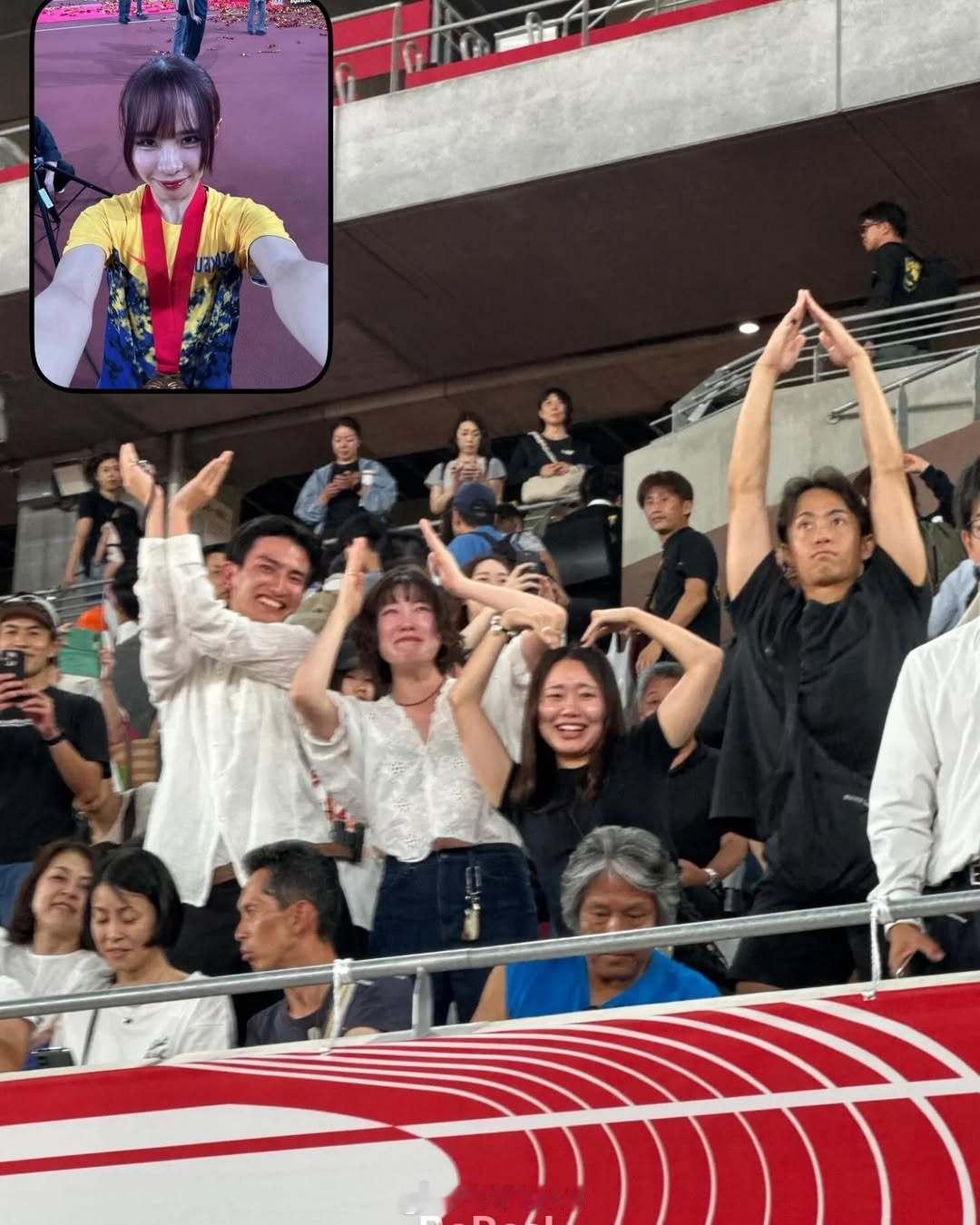 山本有真：非常感谢大家的应援。春天受伤后怀着能跑步真好的心情渡过难关。比赛中带着