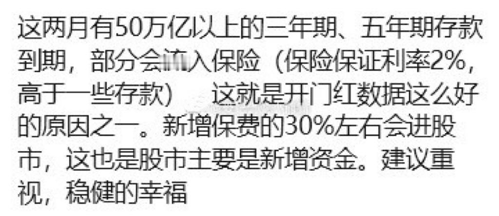 流传的一个关于股市增量资金的说法… 