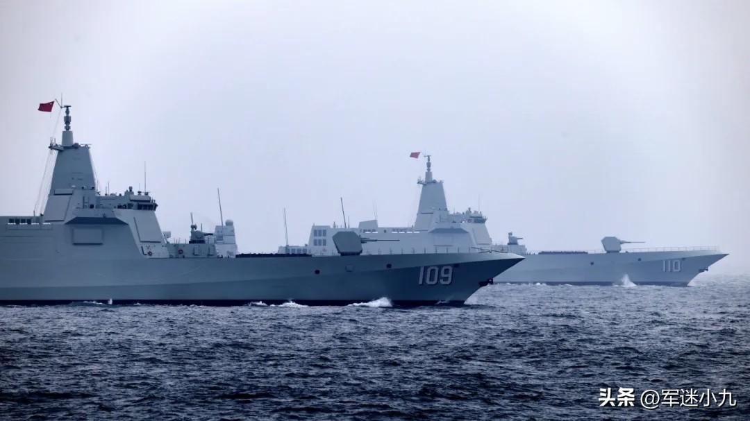 东海舰队055最新消息！109+110同框照公开，细节实在是太多了……

还得是