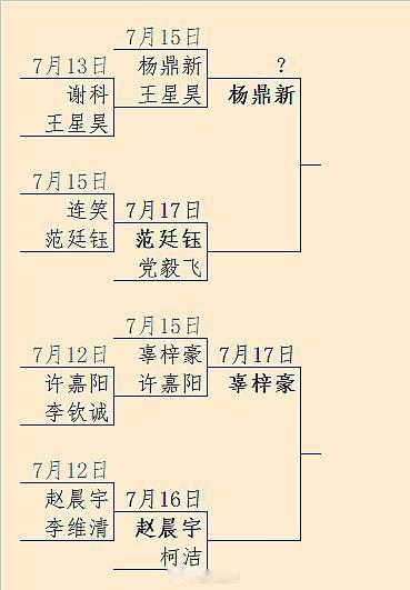 杨鼎新淘汰王星昊、范廷钰淘汰连笑、辜梓豪淘汰许嘉阳：第26届农心杯中国选拔15日