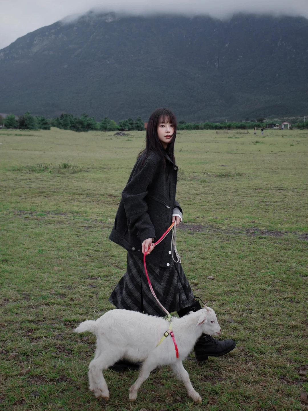 玉湖村里的小羊和我🐑