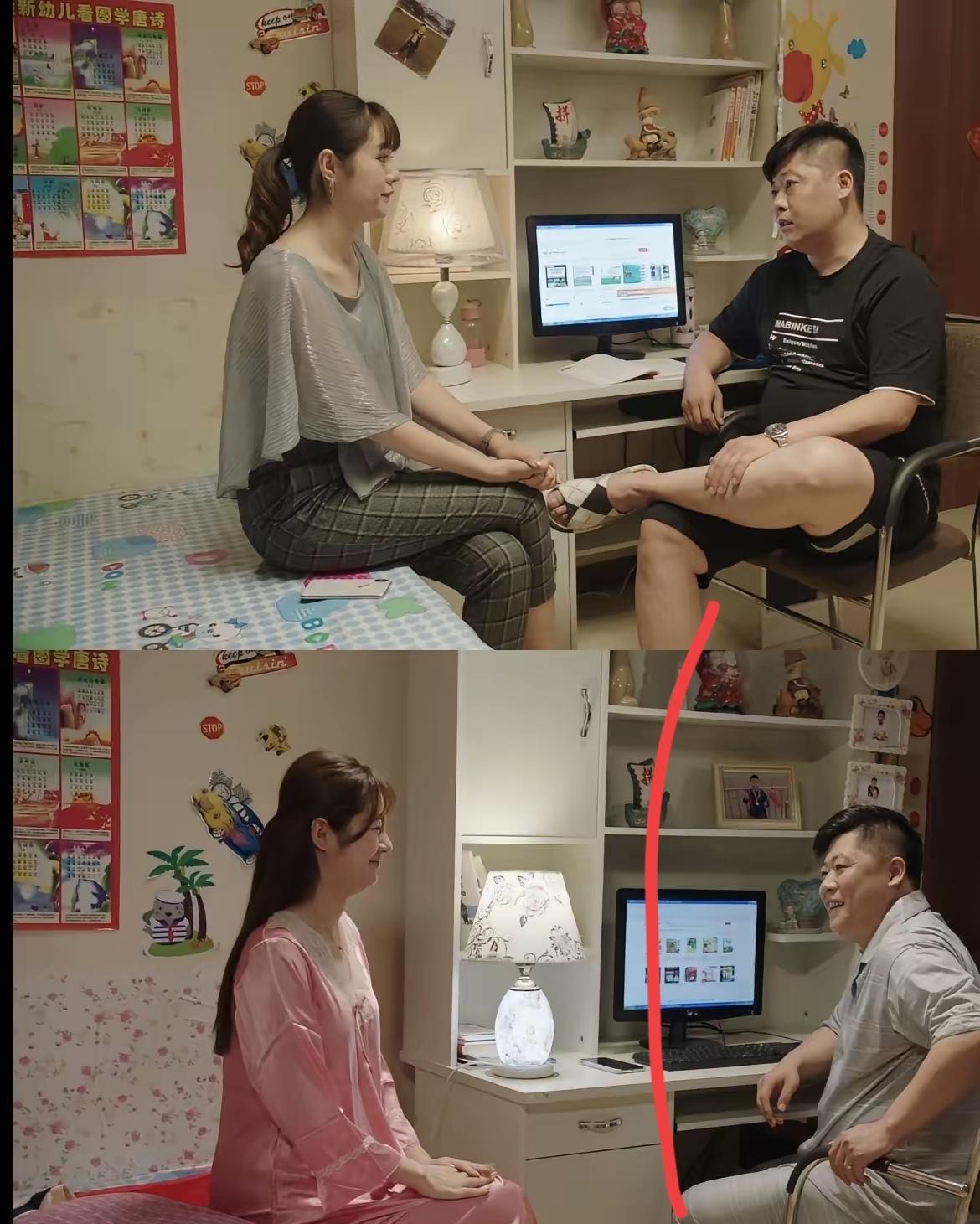 看谢永强后来那肥样儿，油腻的，说啥都内情趣了
台词：小萌，我去趟果园。爹你咋来了