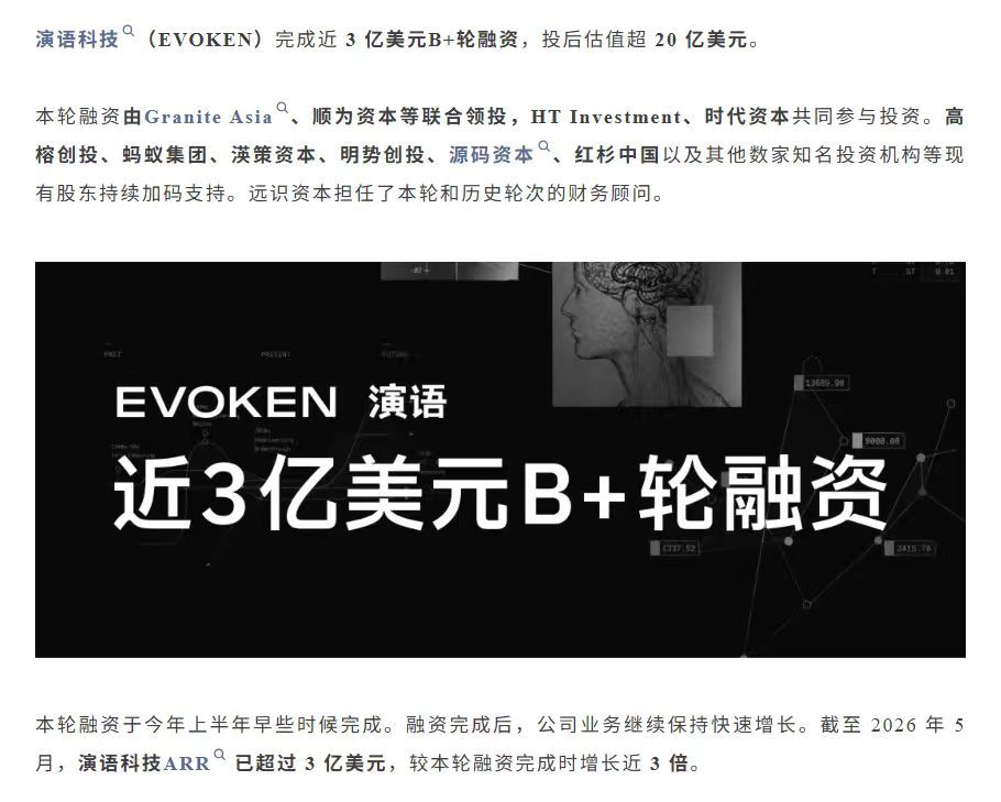 90后小伙投身北京ai创业获多笔融资 截至2026年5月，演语科技ARR已达到3