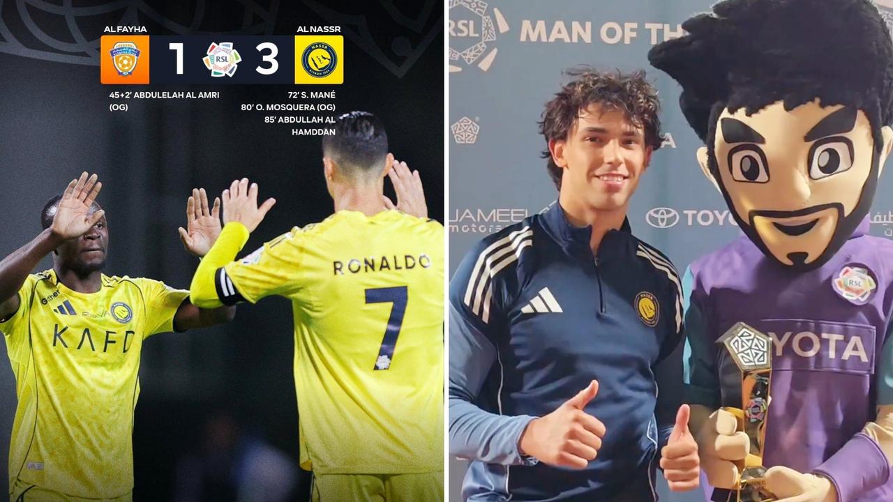 沙特联：利雅得胜利客场3-1逆转费哈，10连胜以2分领跑。
C罗失点，马内扳平，