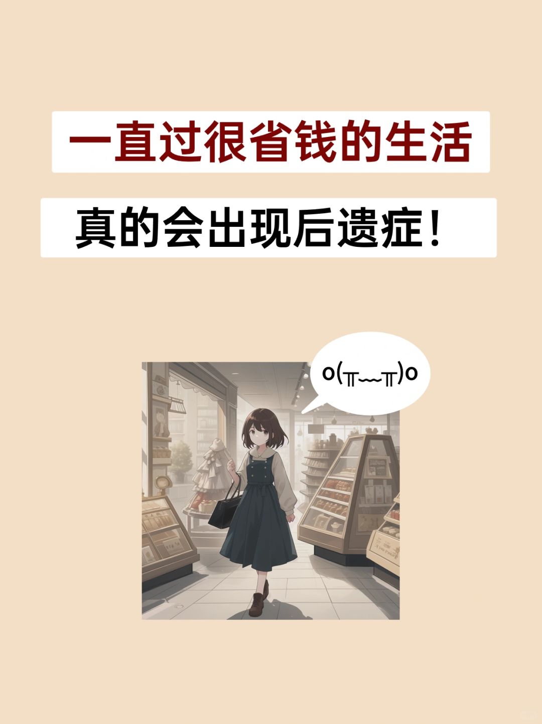 想想都可怕，真的不能一直过很省钱的生活..