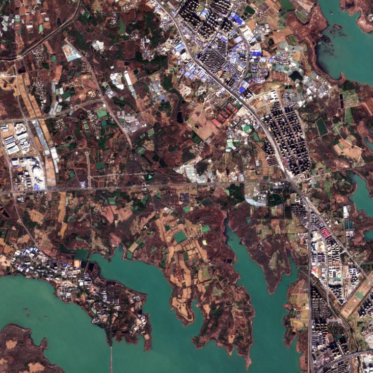 2025年12月28日自然地理遥感卫星在786千米高空轨道上拍摄的[V5]安徽合