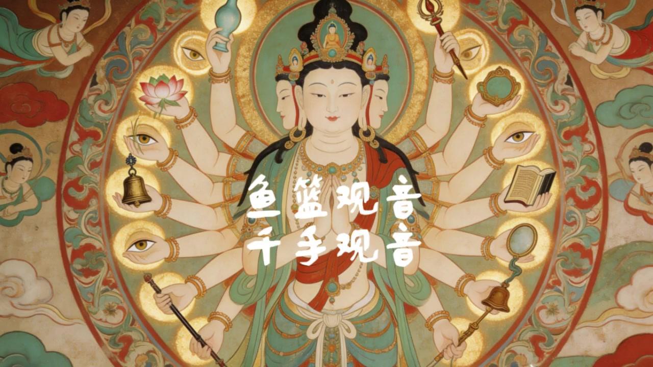 🤔观音菩萨形象的演变？观音菩萨最初是男性形象，隋唐前的敦煌壁画和塑像都保留小胡