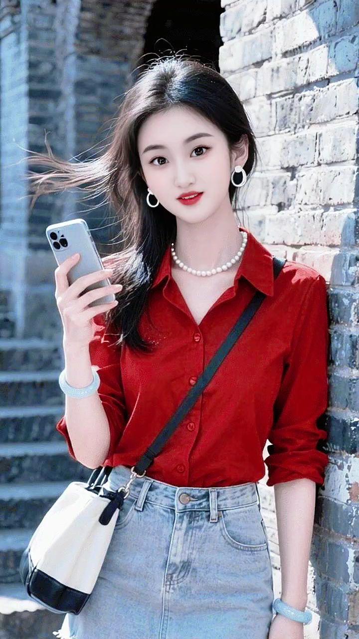 街拍随记 牛仔短裙 故事感街拍 温柔风 御姐